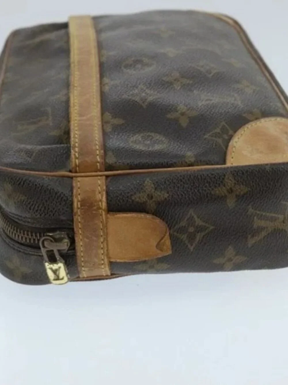LOUIS VUITTON Monogram Compiegne 28 Clutch Bag M51845 LV Auth 97857
